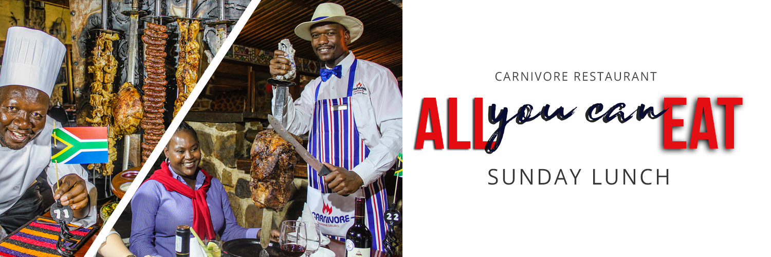 Carnivore Sunday Lunch in Muldersdrift, Gauteng - Bring family and friends to enjoy a